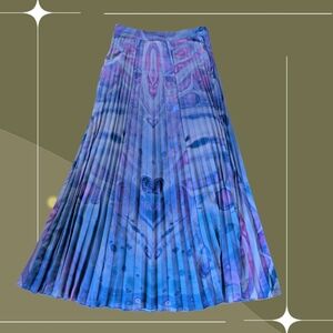 ✨nwt siddhartha bansal marble dyed pleated maxi skirt size 8 petite